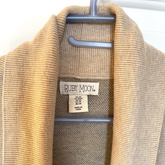 Anthropologie Ruby Moon Fall Sweater Cardigan 100% Cotton - Picture 3 of 12